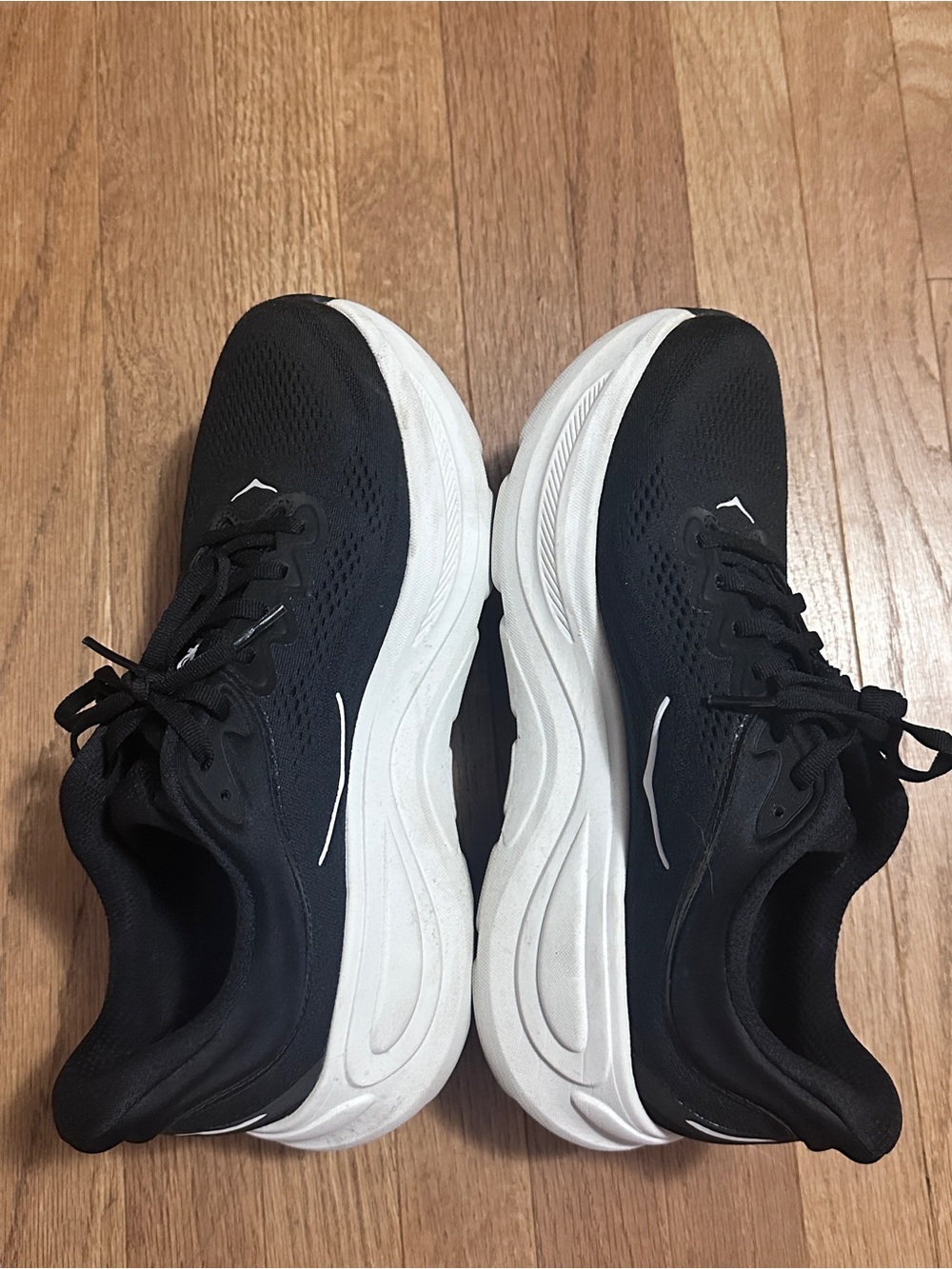 Hoka Black and White Running Sneakers - Picture 5 of 7
